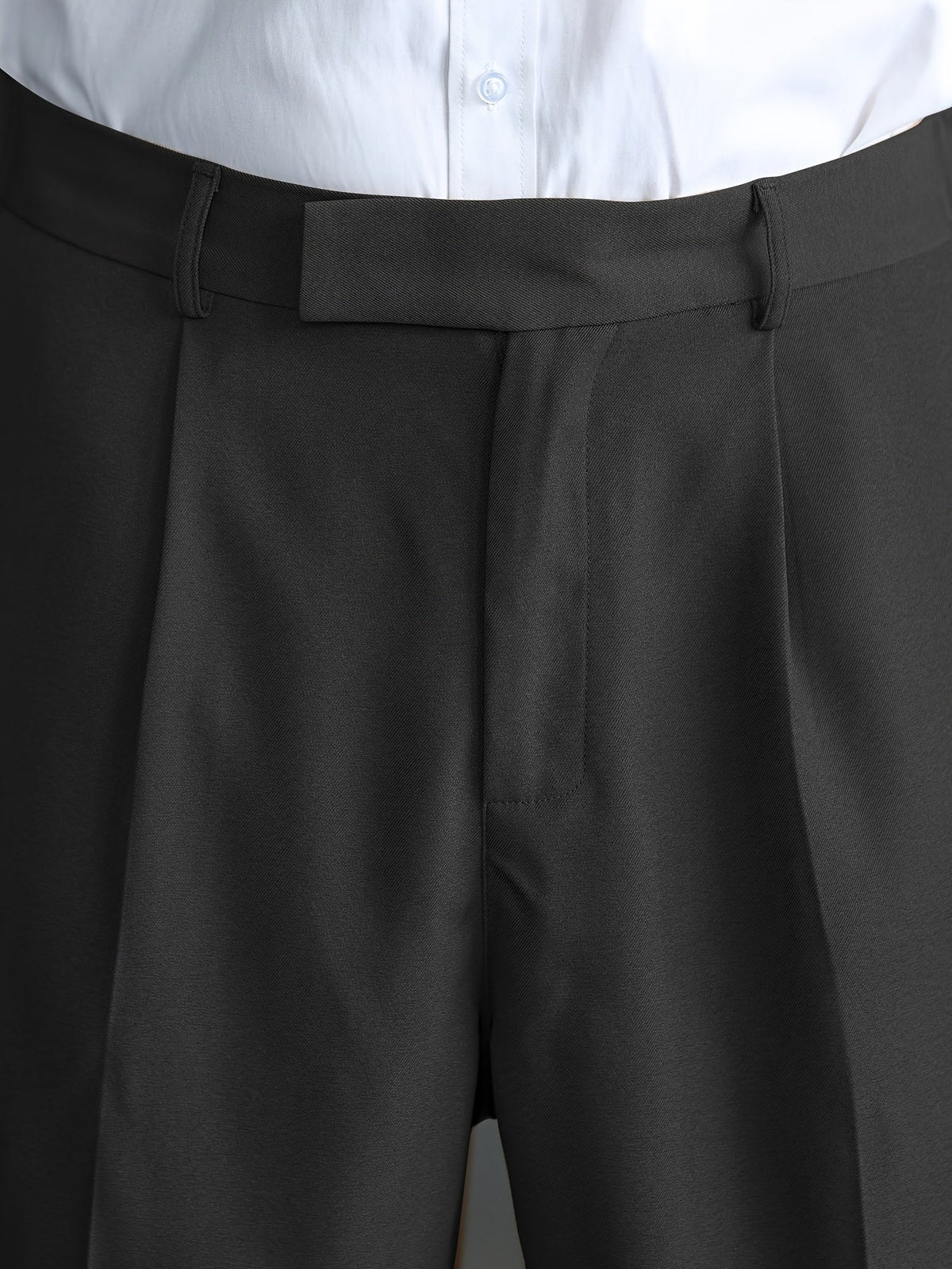 Wide-Leg Dress Pants Men's Relaxed Fit Black – Office, Casual