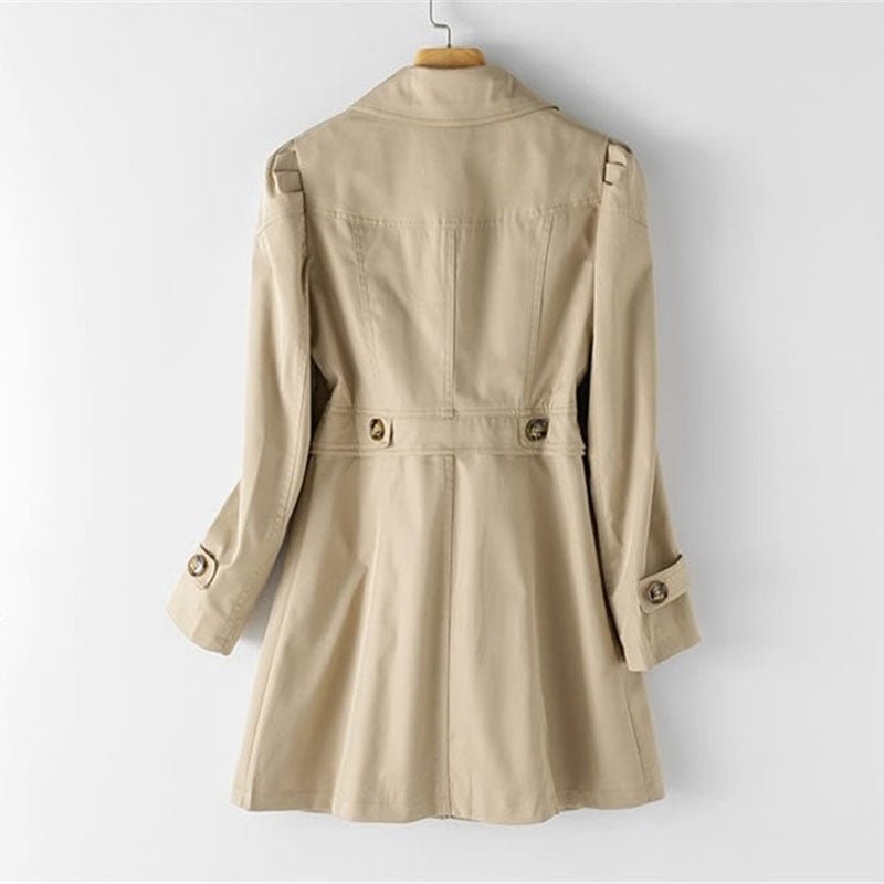 Women's Classic Trench Coat | Notched Lapel – Casual, Office