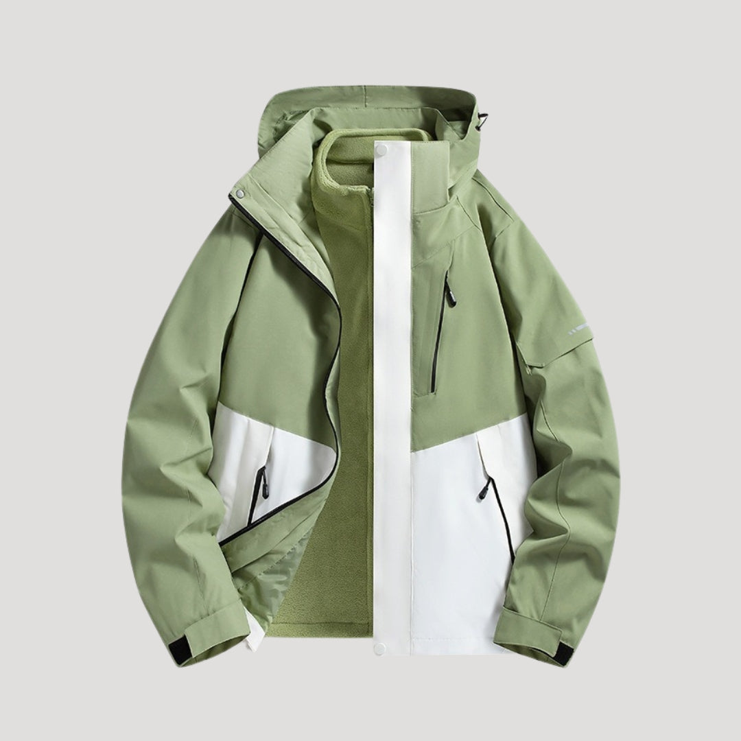 Women's Hooded Windbreaker Jacket | Zip Front – Casual, Outdoor