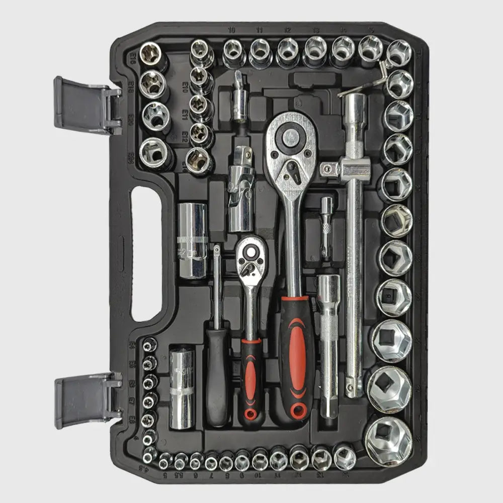 108-Piece Ratchet Wrench Set Made of Chrome Vanadium – TorqueMaster