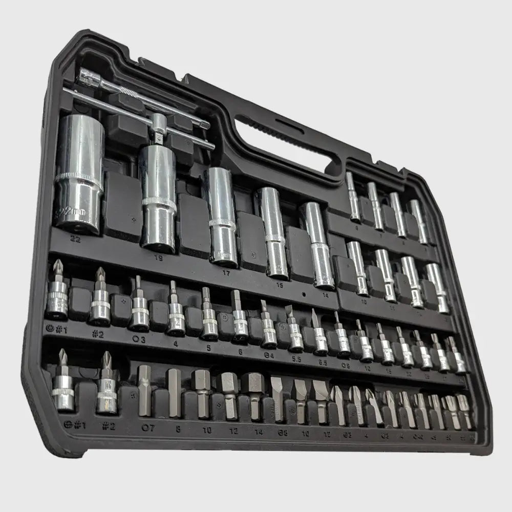 108-Piece Ratchet Wrench Set Made of Chrome Vanadium – TorqueMaster