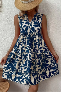 V-Neck Sleeveless Midi Dress for Women UK – Wedding Guest Cocktail Dress & Formal Attire