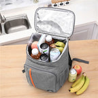 18L Portable Thermal Lunch Bag with Waterproof Insulation – Work, Travel