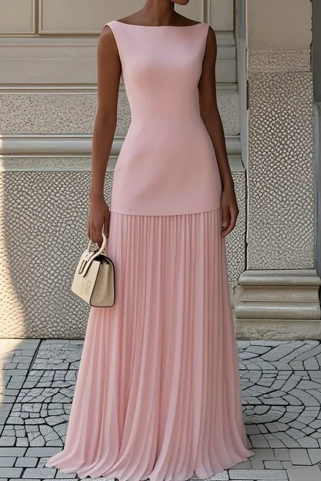 Pleated Maxi Dress for Women UK – Evening Gown Black Tie & Cocktail Attire