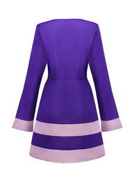 1960s Inspired Purple Dress – Casual Wear, Vintage Style