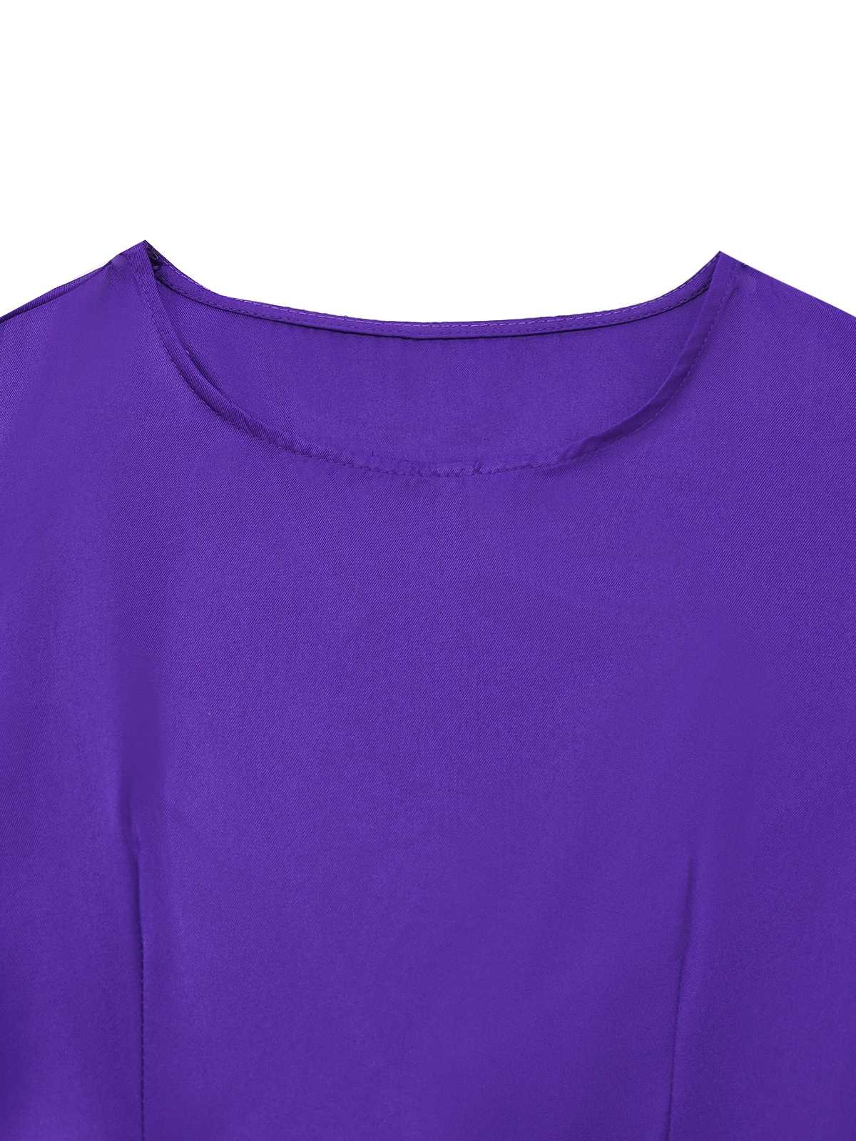 1960s Inspired Purple Dress – Casual Wear, Vintage Style