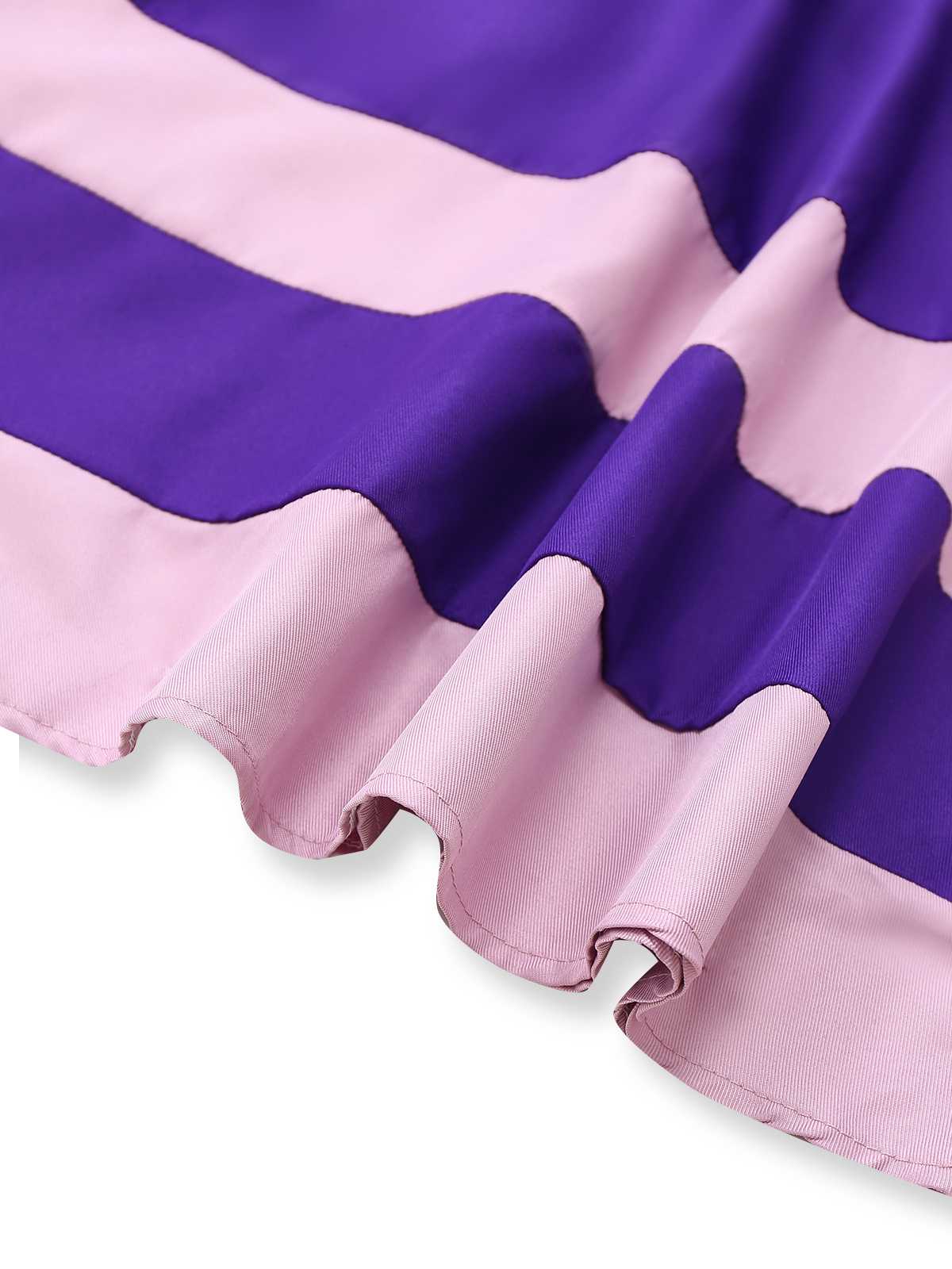 1960s Inspired Purple Dress – Casual Wear, Vintage Style