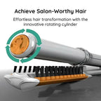 2-in-1 Rotating Hair Brush for Styling & Smoothing – Daily Care, Travel