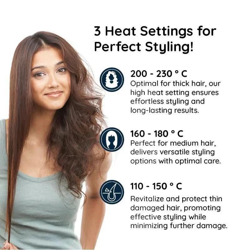2-in-1 Rotating Hair Brush for Styling & Smoothing – Daily Care, Travel