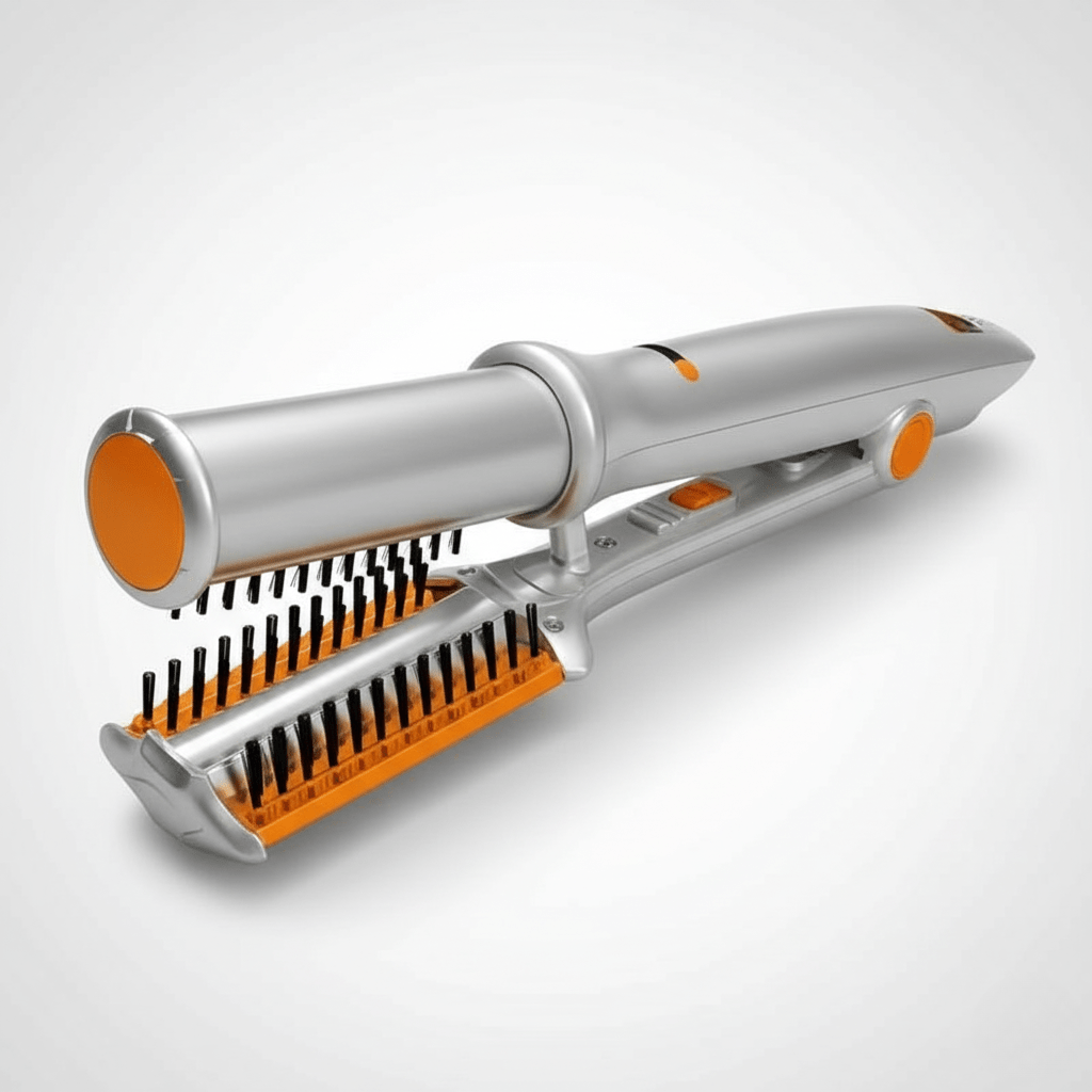 2-in-1 Rotating Hair Brush for Styling & Smoothing – Daily Care, Travel