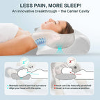 2-in-1 Viscoelastic Neck Support Pillow with Ergonomic Design – Sleep, Travel