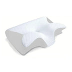 2-in-1 Viscoelastic Neck Support Pillow with Ergonomic Design – Sleep, Travel