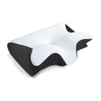 2-in-1 Viscoelastic Neck Support Pillow with Ergonomic Design – Sleep, Travel