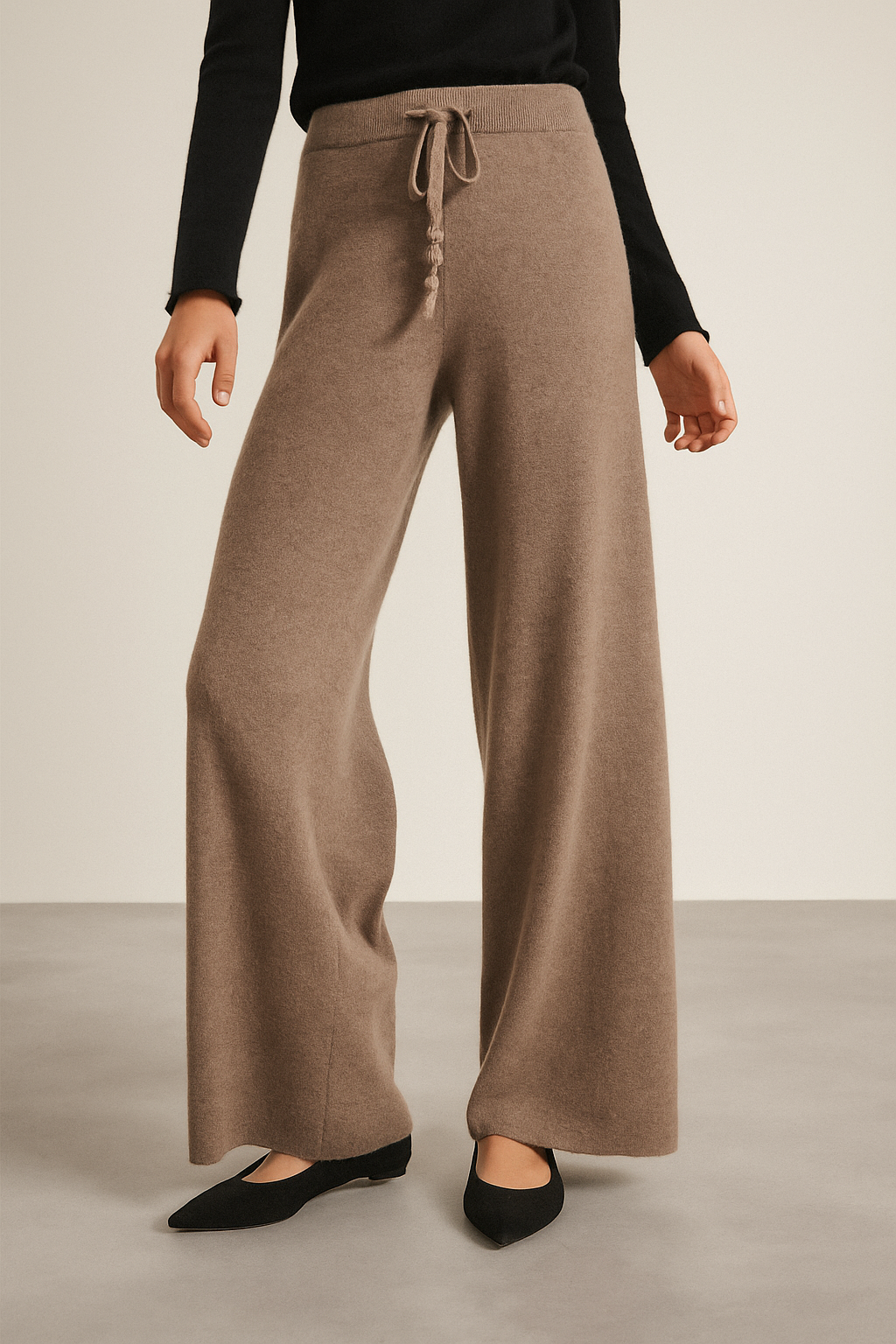 Knit Wide Leg Trousers for Women UK – Workwear Smart Casual & Holiday Wear