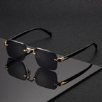 Rimless Square Glasses for Men – Stylish Comfort, Everyday Wear