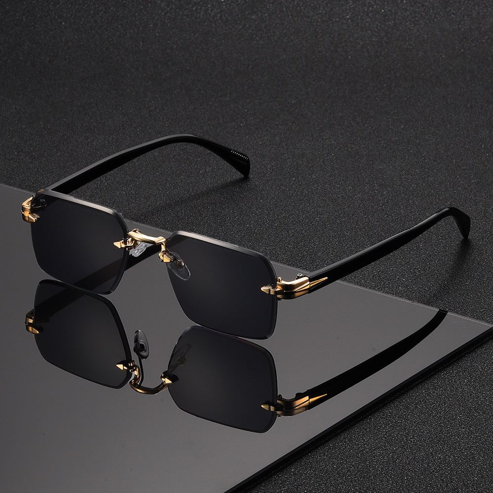 Rimless Square Glasses for Men – Stylish Comfort, Everyday Wear