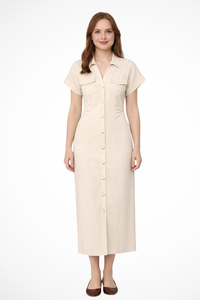 Denim Collared Maxi Dress for Women UK – Wedding Guest Summer Occasion Wear & Cocktail Attire