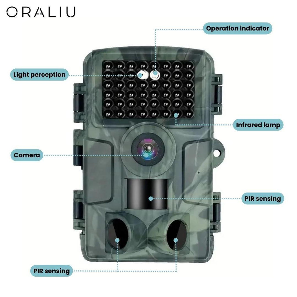 4K Ultra HD Wildlife Camera 60MP with App Control – Nature Observation, Outdoor Adventures