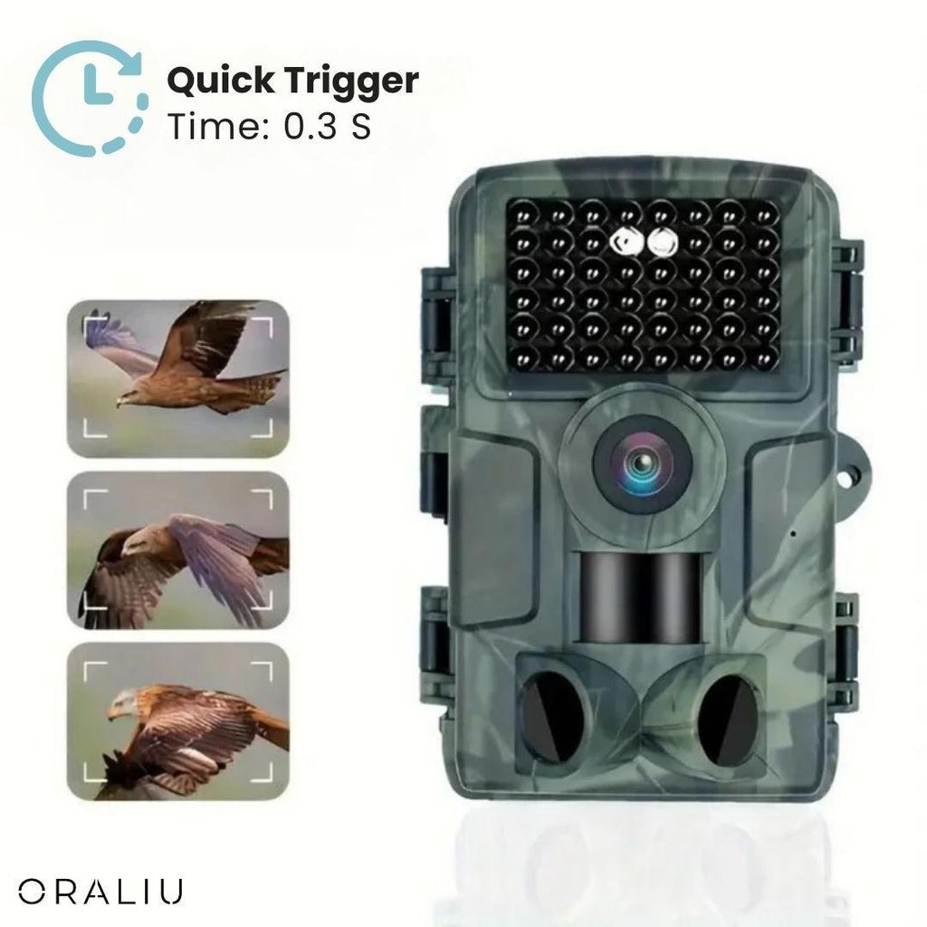 4K Ultra HD Wildlife Camera 60MP with App Control – Nature Observation, Outdoor Adventures