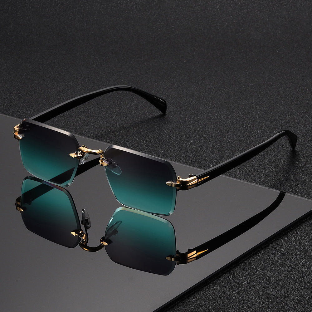 Rimless Square Glasses for Men – Stylish Comfort, Everyday Wear