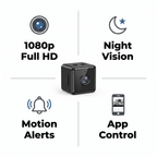 Wireless WiFi Security Camera 1080P – Indoor/Outdoor Surveillance, App-Controlled