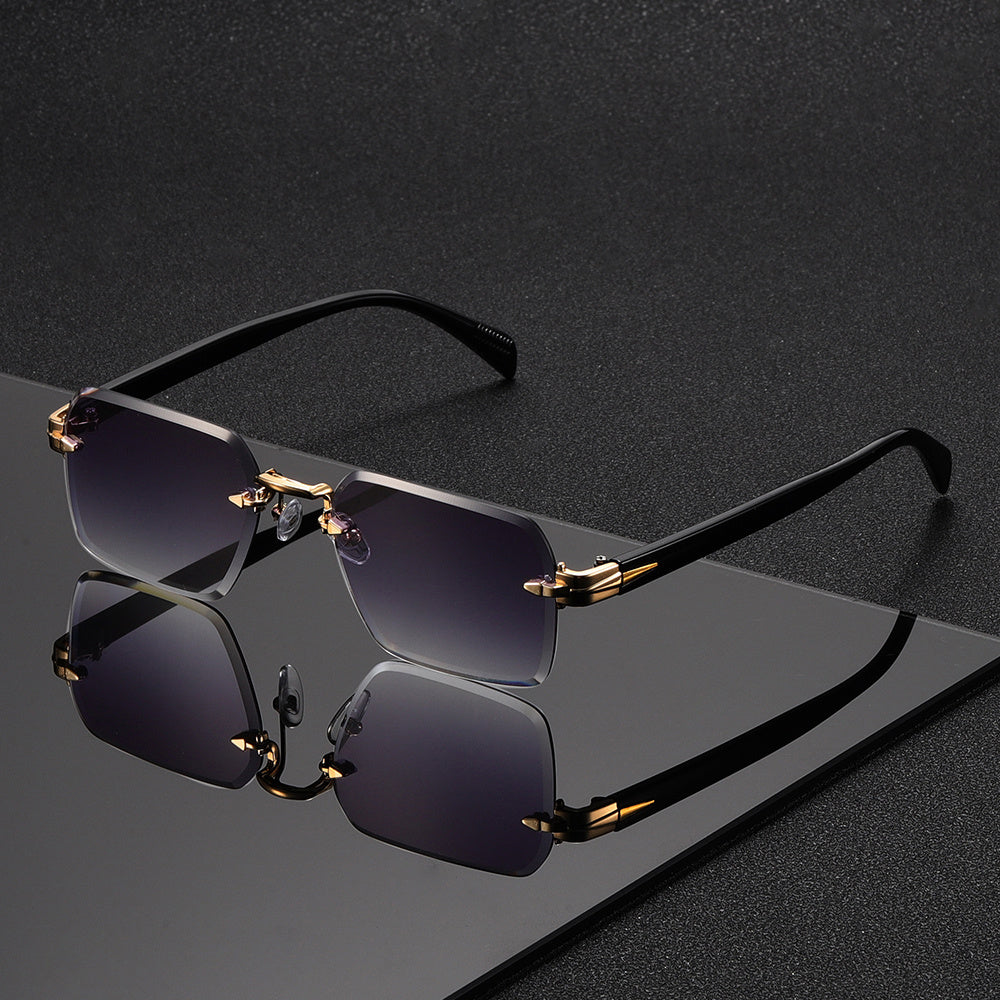 Rimless Square Glasses for Men – Stylish Comfort, Everyday Wear