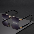 Rimless Square Glasses for Men – Stylish Comfort, Everyday Wear