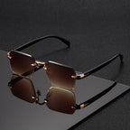 Rimless Square Glasses for Men – Stylish Comfort, Everyday Wear