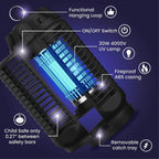 Electric Insect Trap 20W UV Light 4200V Grid – Indoor, Outdoor Pest Control