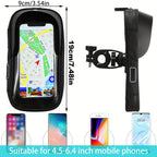 Waterproof Phone Holder for Bicycle and Motorcycle – Handlebar Bag with 360° Rotation