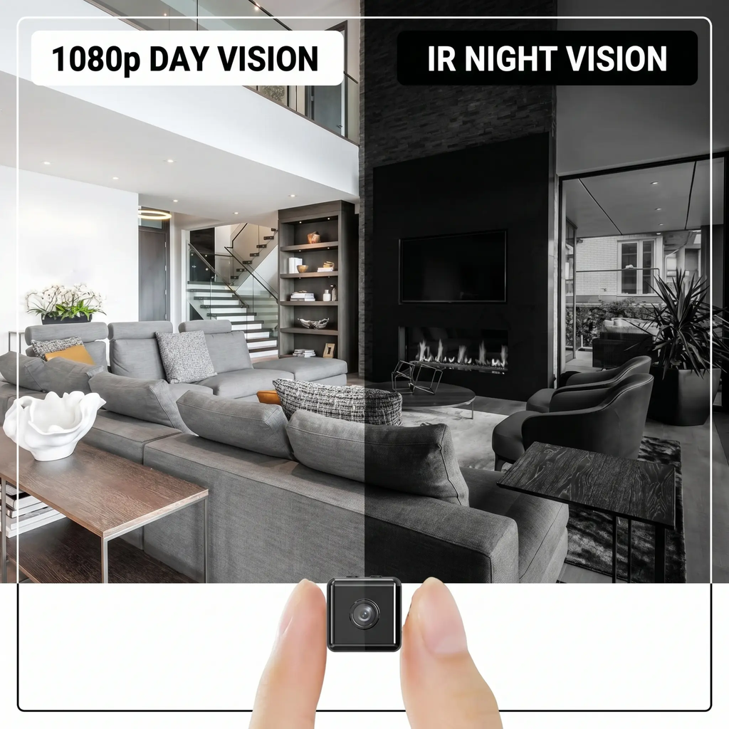 Wireless WiFi Security Camera 1080P – Indoor/Outdoor Surveillance, App-Controlled