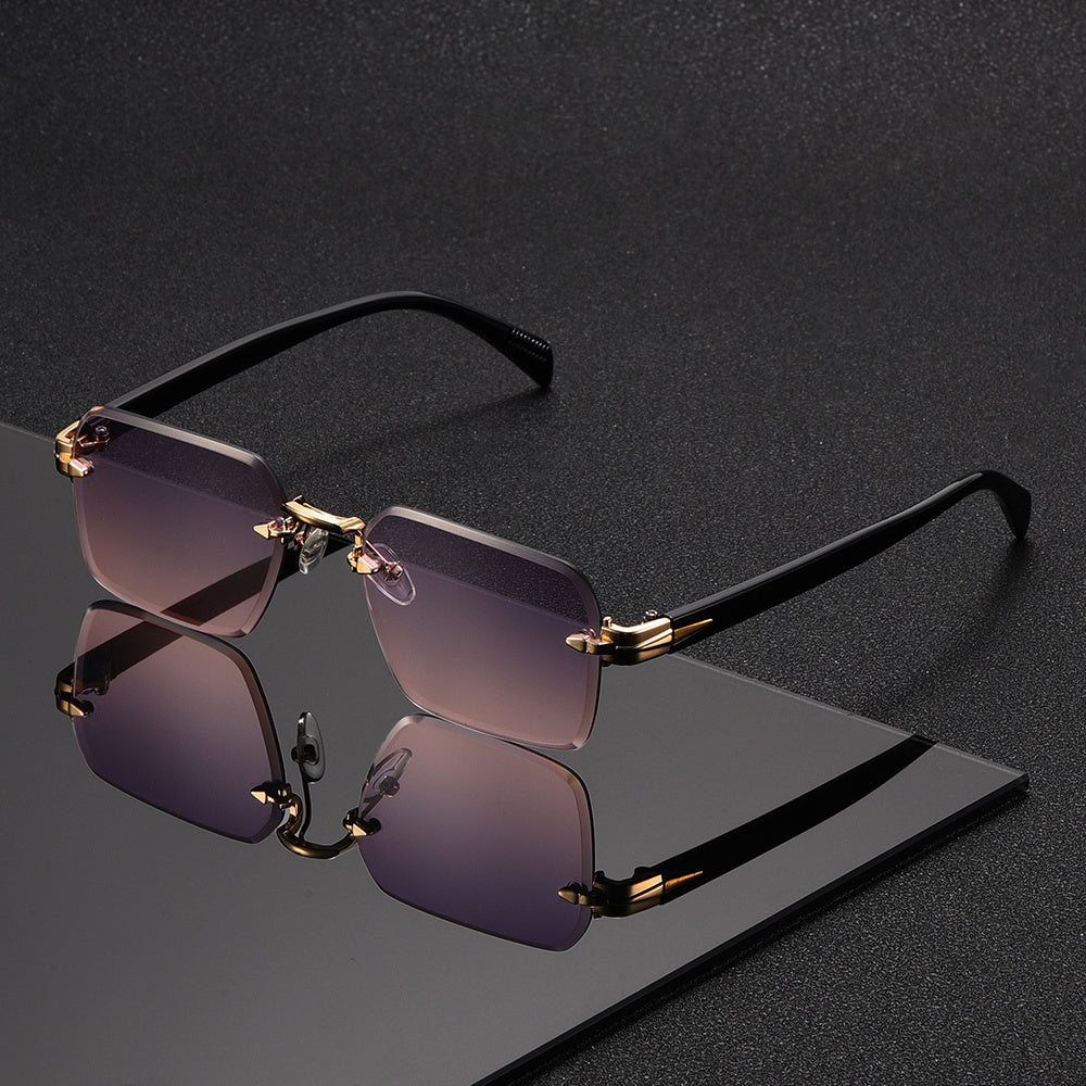Rimless Square Glasses for Men – Stylish Comfort, Everyday Wear
