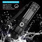 90000 Lumens Xhp50.2 Flashlight – Outdoor, Emergency Use