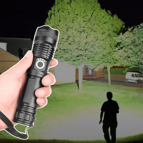 90000 Lumens Xhp50.2 Flashlight – Outdoor, Emergency Use