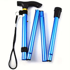 Adjustable Folding Telescopic Walking Stick – Mobility Aid, Hiking Support