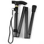 Adjustable Folding Telescopic Walking Stick – Mobility Aid, Hiking Support