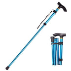 Adjustable Folding Telescopic Walking Stick – Mobility Aid, Hiking Support