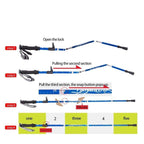 Adjustable Trekking Poles – Lightweight, Foldable – Hiking, Walking