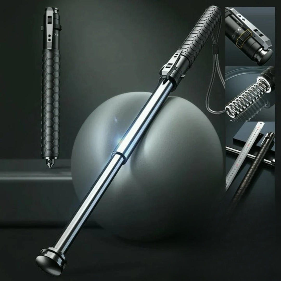 Automatic Self Defense Walking Stick – Hiking, Urban Safety