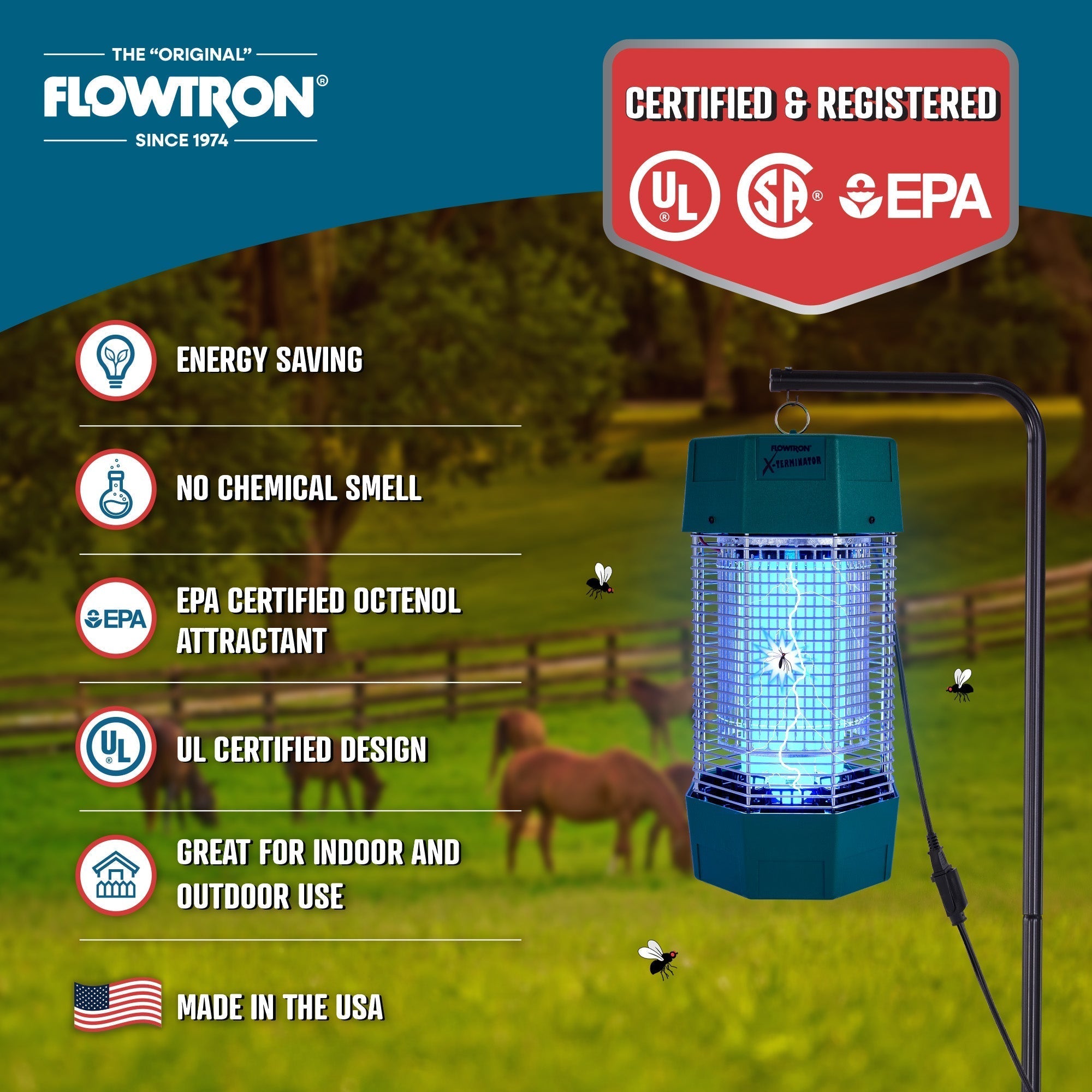 Flowtron Outdoor Electric Bug Zapper 120W – Garden, Patio