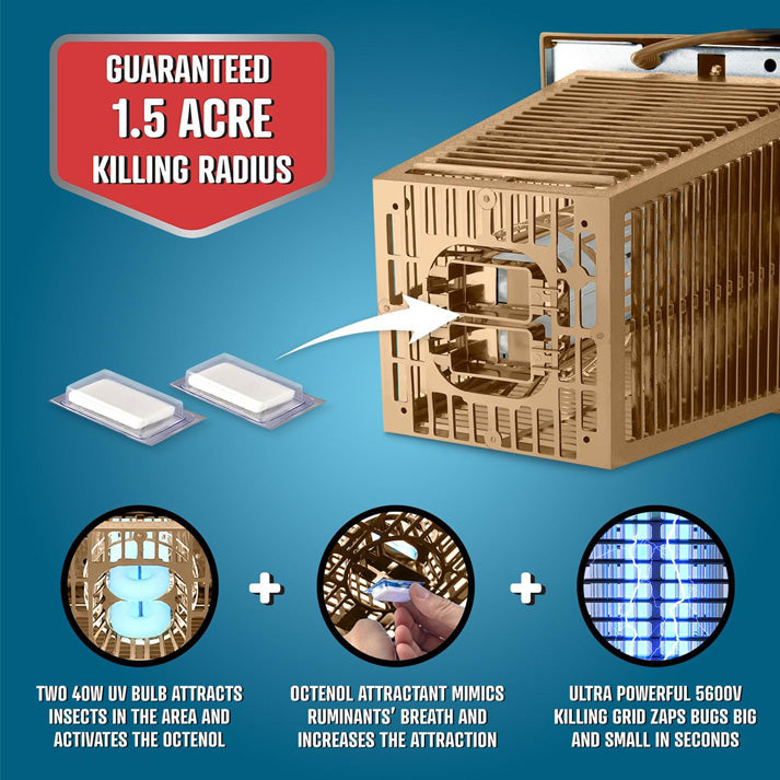Flowtron Electric Bug Zapper 80W – Outdoor Pest Control, Garden Protection