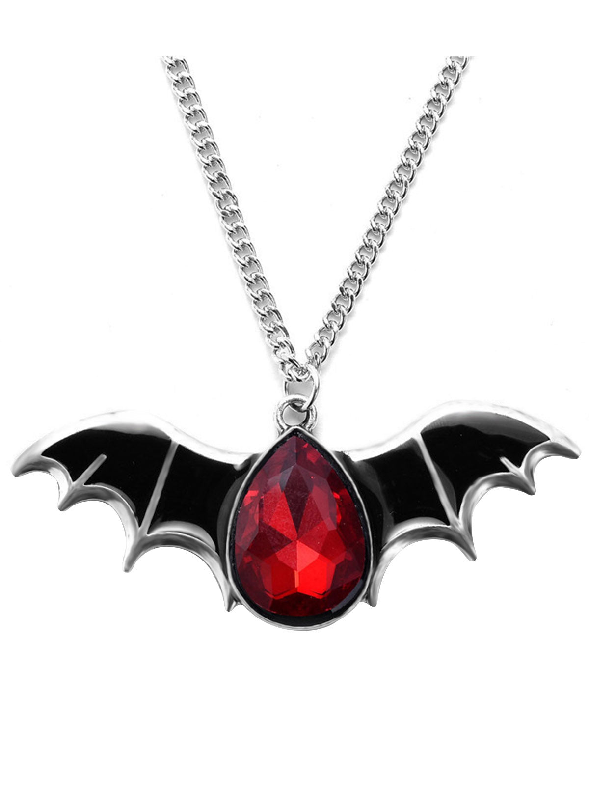Bat Blood Pendant Necklace – Halloween Costume, Gothic Jewelry