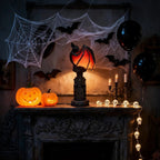 Bat-Shaped LED Lamp with Translucent Wings – Halloween Decor, Gothic Style
