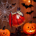 Bat-Shaped LED Lamp with Translucent Wings – Halloween Decor, Gothic Style