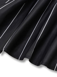 Batwing Striped Dress 60s – Casual Wear, Halloween Costume
