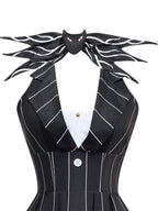 Batwing Striped Dress 60s – Casual Wear, Halloween Costume