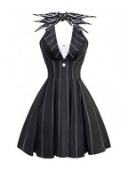 Batwing Striped Dress 60s – Casual Wear, Halloween Costume