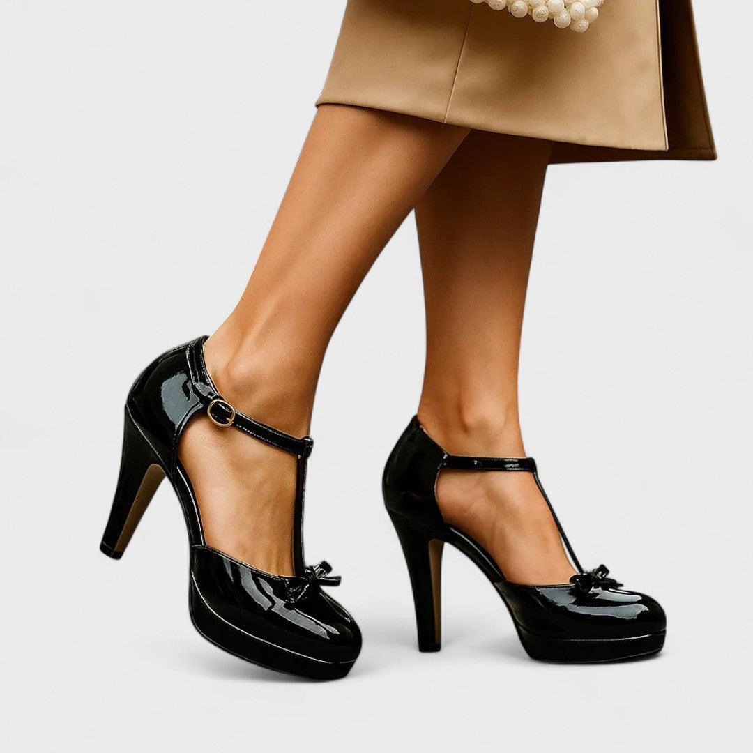 Black Orthopedic Heels for Women UK – Smart Casual Evening Wear, Office & Brunch