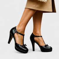 Black Orthopedic Heels for Women UK – Smart Casual Evening Wear, Office & Brunch