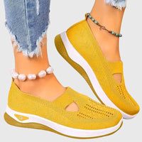 Black Orthopedic Slip-On Shoes for Women UK – Smart Casual Office Wear Evening